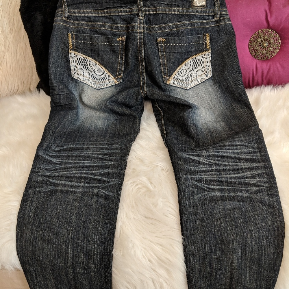 1st Kiss cropped distressed jeans- sale!